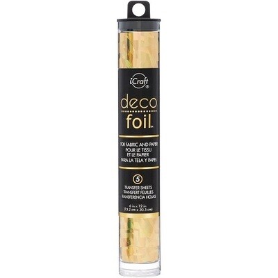 iCraft - Deco Foils - By Therm O Web - Gold Shattered Glass - 6" x 12" - 54075