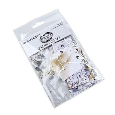 49 &amp; Market - Vintage Artistry - Serenity Collection - Tag Set - VAS38084 - 18 pcs
