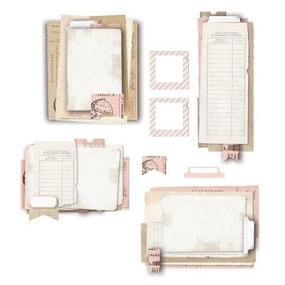 49 &amp; Market - Vintage Artistry - Collage Stack - Coral - VAC32259