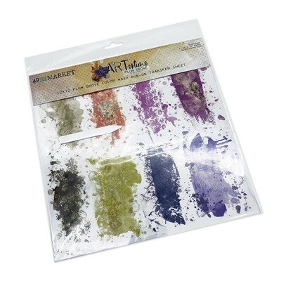 49 &amp; Market - ArtOptions - Plum Grove Collection - 12" x 12" - Rub On Transfer - Colour Wash - APG38527
