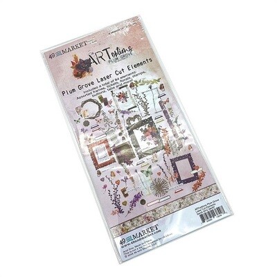 49 &amp; Market - ArtOptions - Plum Grove Collection - Laser Cut - Elements - APG38497 - 85 pcs
