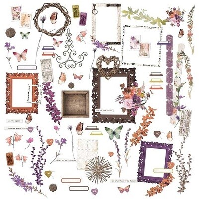 49 &amp; Market - ArtOptions - Plum Grove Collection - Laser Cut - Elements - APG38497 - 85 pcs