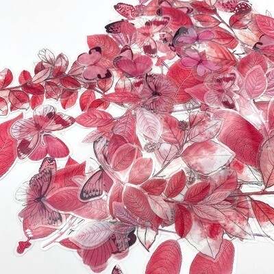 49 &amp; Market - Colour Swatch: Blossom - Acetate Leaves - CSB40155 - 78 pcs