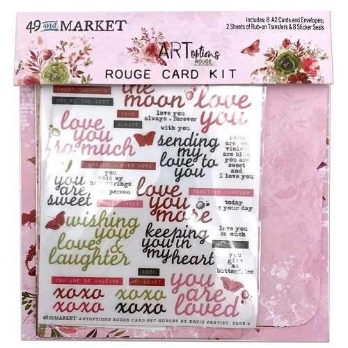 49 &amp; Market - ArtOptions - Rouge Collection - Card Kit - AOR39371 - 18 pcs