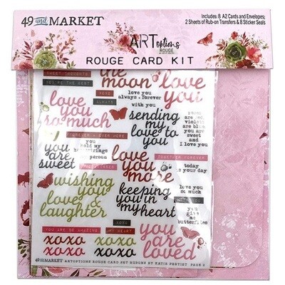 49 &amp; Market - ArtOptions - Rouge Collection - Card Kit - AOR39371 - 18 pcs