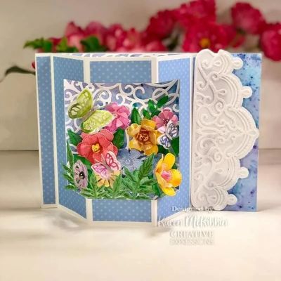 Creative Expressions &amp; Sue Wilson - Border Die - Draped Jewelled - CED7144