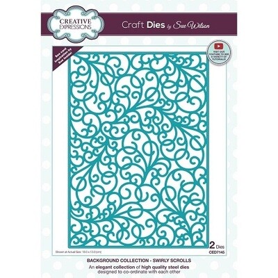 Creative Expressions &amp; Sue Wilson - Background Die- Swirly Scrolls - CED7145