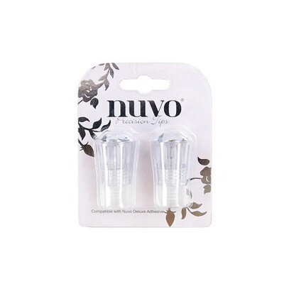 Nuvo - Deluxe Adhesive - Fine Tip Precision Nozzles - 207N - 2 Pack