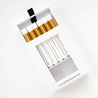 PinkFresh Studio - Essentials - Blending Brush Set - Mini - 1/2" - PF105ES - 6 pack