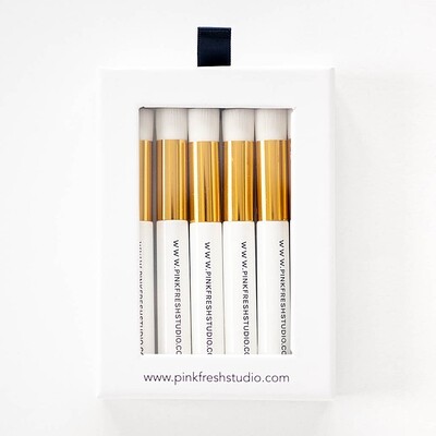 PinkFresh Studio - Essentials - Blending Brush Set - Mini - 1/2" - PF105ES - 6 pack