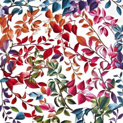 49 &amp; Market - Spectrum - Gardenia Collection - Laser Cut Outs - Leaves - SG23657 - 63 pcs