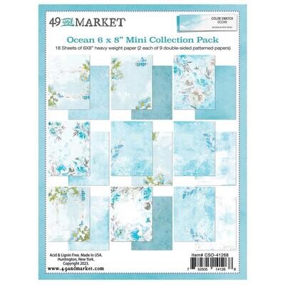 49 &amp; Market -Colour Swatch - Ocean  Collection - 6" x 8" Paper Pack - CSO41268 - 18 sheets