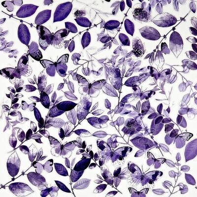 49 &amp; Market - Colour Swatch - Lavender Collection - Acetate Leaves - CSL41459- 70 pcs