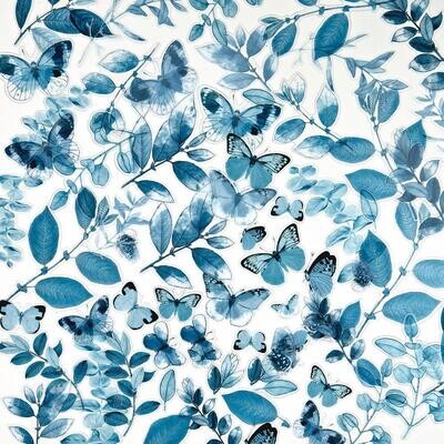 49 &amp; Market - Colour Swatch - Ocean Collection - Acetate Leaves - CSO41299 - 70 pcs