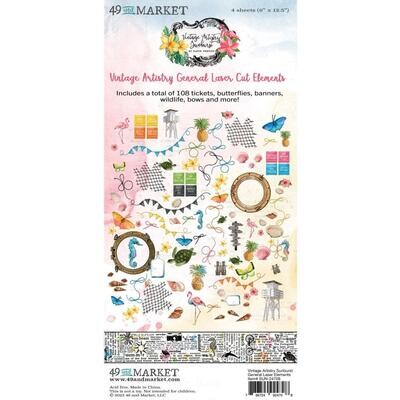 49 &amp; Market - Vintage Artistry - Sunburst Collection - Laser Die Cuts - General Elements - SUN24708