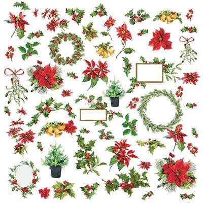 49 &amp; Market - Christmas Spectacular Collection - Laser Die Cuts - Greenery - CS23-24326 - 61 pcs