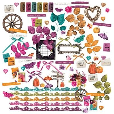 49 &amp; Market - ArtOptions - Spice Collection - Laser Cut - Elements - AOS25347 - 89 elements