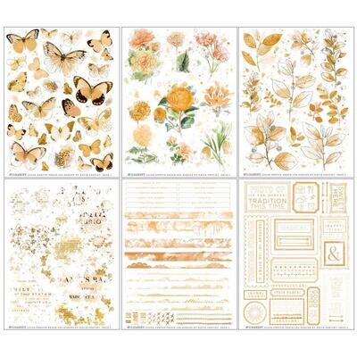 49 &amp; Market - Colour Swatch - Peach Collection - Rub On Transfers -  6" x 8" - CSP24883 - 6 sheets