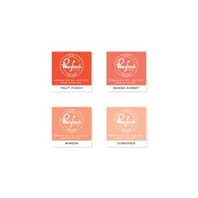 PinkFresh Studio - Dye Ink Cubes - Set of Four - Chasing Sunsets - PFDIC20