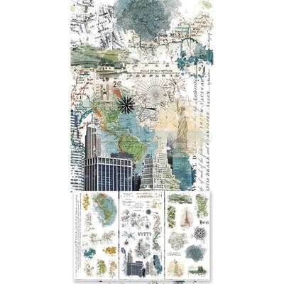 49 &amp; Market - Wherever Collection - Rub Ons - Ride - 6" x 12" - WHE26061 - 3 sheets