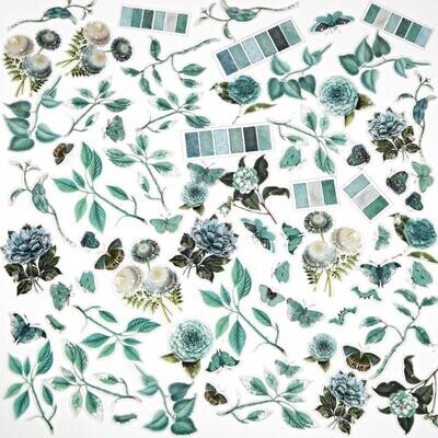 49 &amp; Market - Colour Swatch Collection - Teal - Acetate Assortment - TCS26344 - 74 pcs