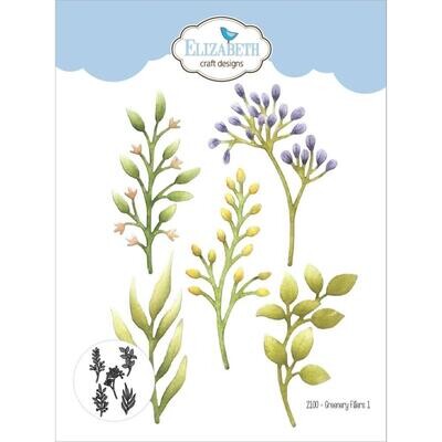 Elizabeth Craft Designs - Die - Greenery - EC2100 - 5pcs