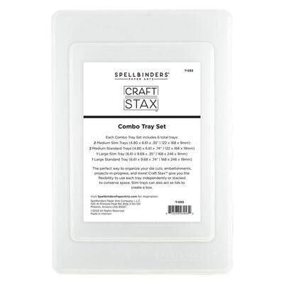 Spellbinders Paper Arts - Storage - Craft Stax Tray Set - Combo - T-055 - 3 pcs
