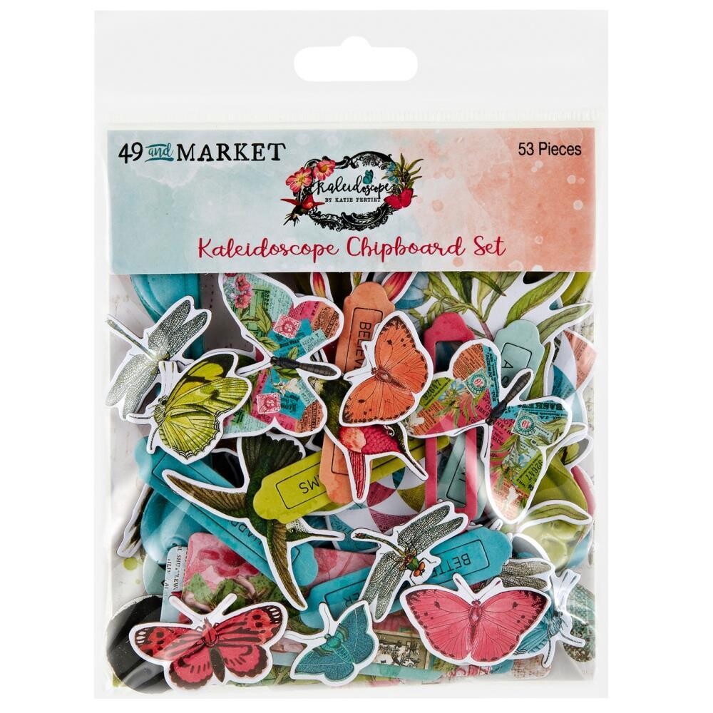 49 &amp; Market - Kaleidoscope Collection - Chipboard set - KAL 27266