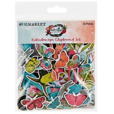 49 &amp; Market - Kaleidoscope Collection - Chipboard set - KAL 27266