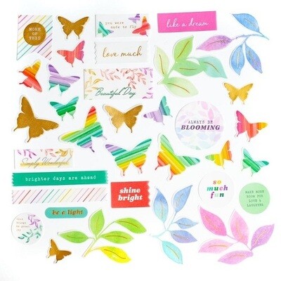 PinkFresh Studio - Delightful Collection - Vellum Die Cuts  - 159622 - 35 pcs