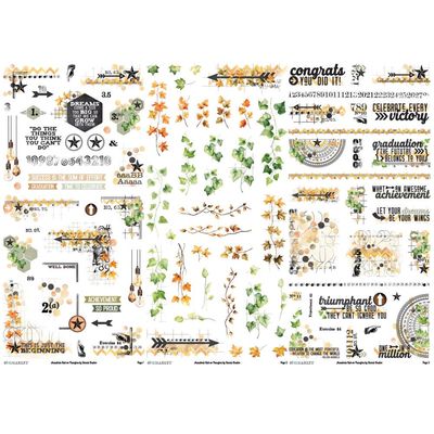 49 &amp; Market - Academia Collection - Rub Ons - AC28164