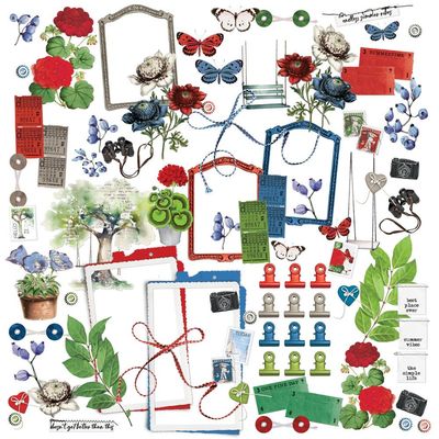 49 &amp; Market - Summer Porch Collection - Laser Cut Outs - By Land - SP27785