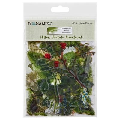 49 &amp; Market - Color Swatch - Willow Collection - Acetate Assortment - WCS28010 - 60pcs.