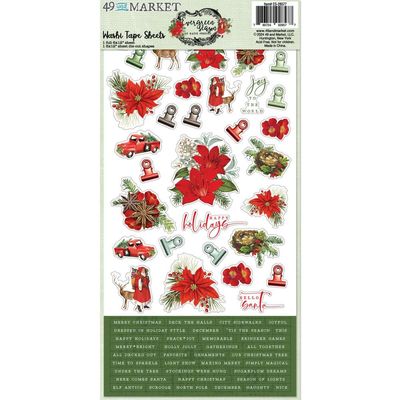 49 &amp; Market -Evergreen Season Collection - Washi Sheets -ES28577 - 2 sheets