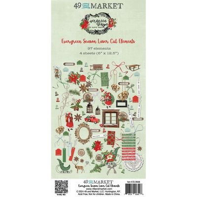 49 &amp; Market - Evergreen Season Collection - Laser Cut Outs - Elements - ES28508