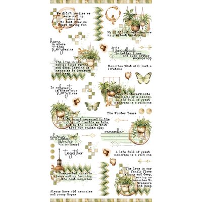 49 &amp; Market - Cottagecore Collection - By Dennis Bruton - Rub Ons - 6" x 12" - CC29680