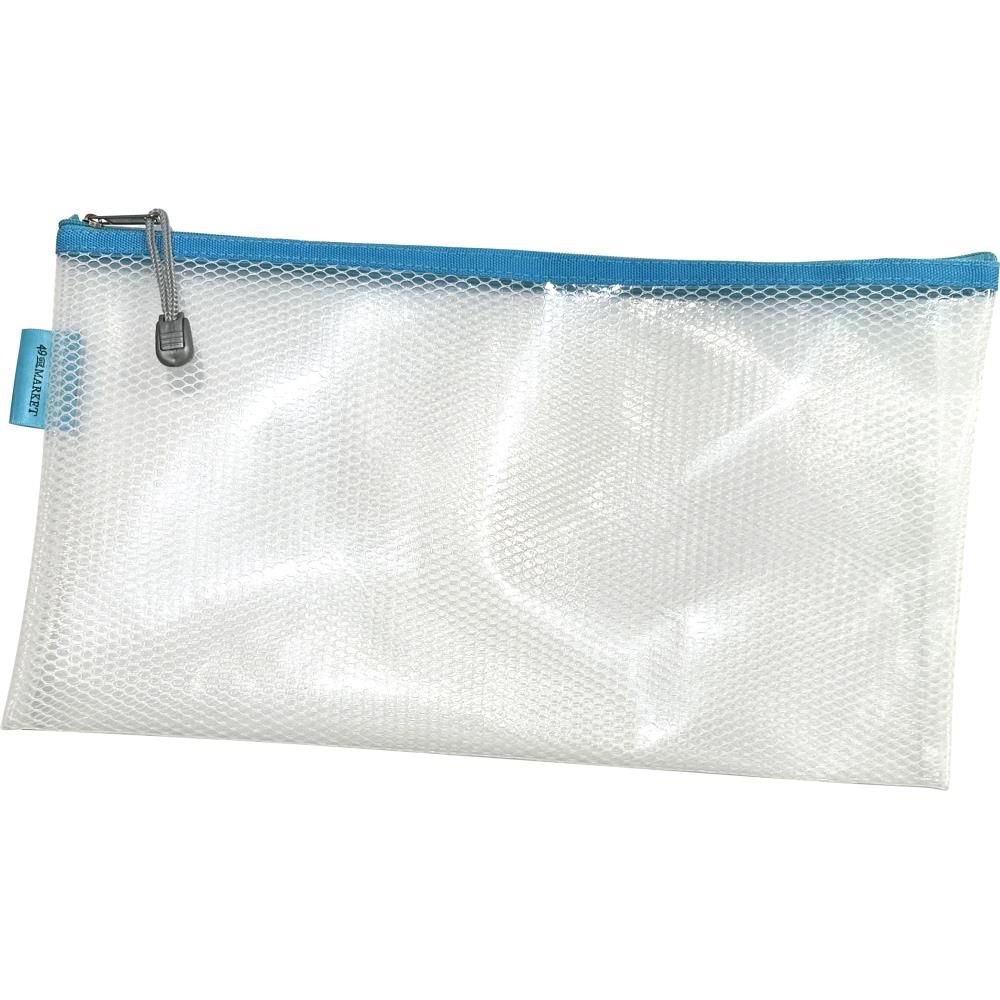 49 &amp; Market - Craft Storage Bag - Zippered Flexible Plastic Bag - Blue - 6" x 12" - CS26788