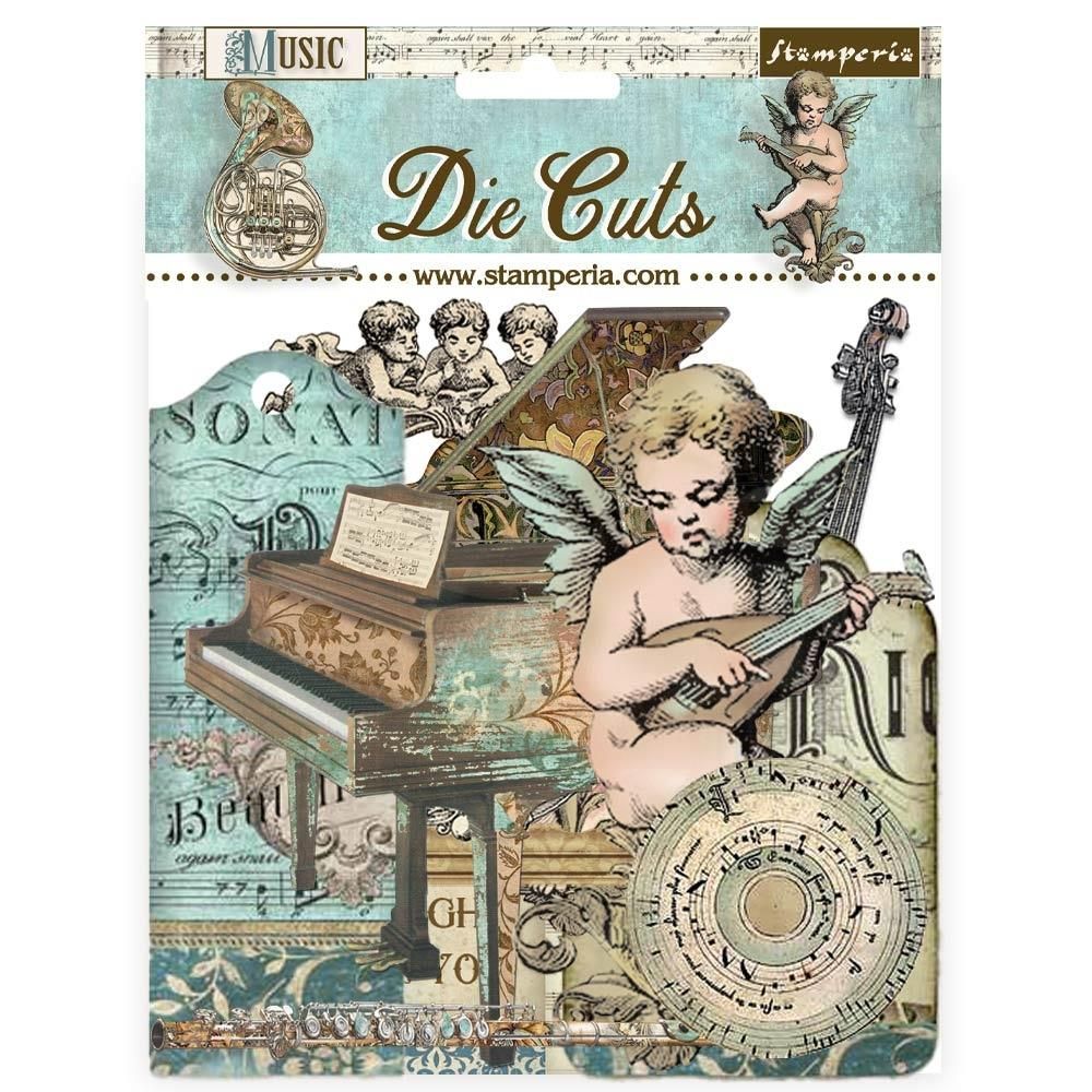 Stamperia - Music Collection - Chipboard Die Cuts - DFLDC108