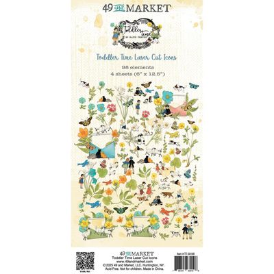 49 &amp; Market - Toddler Time Collection - Laser Die Cuts - Icons - TT30198 - 98 pcs
