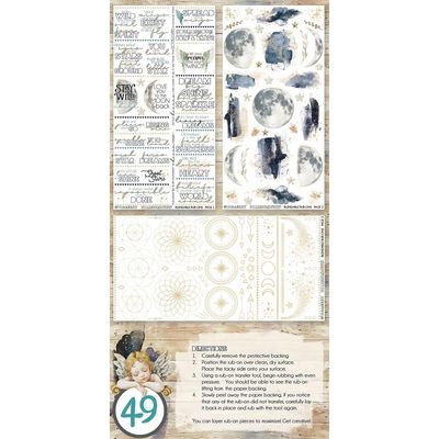 49 &amp; Market - Starlight Dreams Collection - Rub Ons - Blendable - DSD30662 - 6" x 12" - 3 sheets