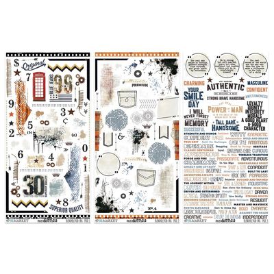 49 &amp; Market - Rust &amp; Revs 2.0 Collection - Rub Ons - Blendables - 6" x 12" - RR2-31522
