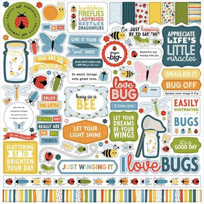 Echo Park Paper Co - Little Things Mean A Lot Collection - 12 x 12 Sticker Sheet - MAL411014