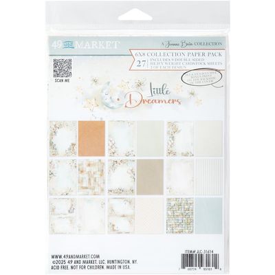 49 &amp; Market - Little Dreamer Collection - 6" x 8" - Paper Pack - JLC31614 - 27 sheets