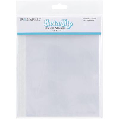 49 &amp; Market - Instaflips - Pocket Sleeves - 6" x 8" - 30983 - 8 pack