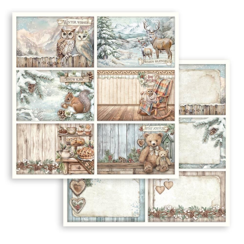 Stamperia - The Owl House Collection - 6 Cards - 12 x 12 Single Sheet - SBB1090