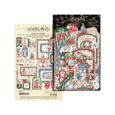 Graphic 45 - Deck The Halls Collection - Tags &amp; Frames - 4503097