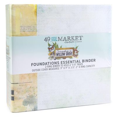 49 &amp; Market - Memory Album Binder Kit - Curiosities In Willow Grove Collection - VBWG33724