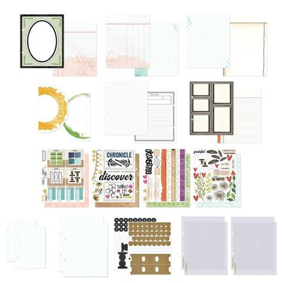 49 &amp; Market - Memory Album Binder Kit - Curiosities In Willow Grove Collection - VBWG33724