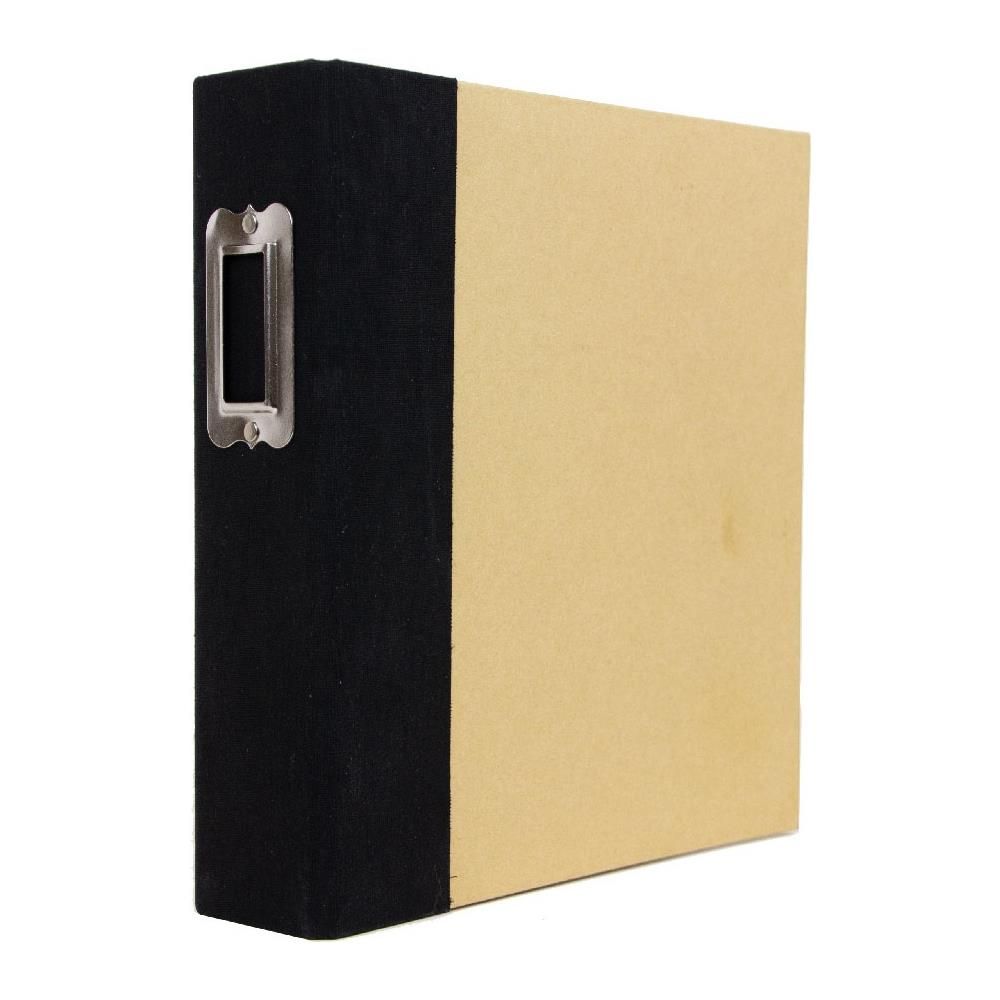 Simple Stories - Sn@p Binder - Black - D Ring - 6" x 8" - 10771 - 12 sheets plus album