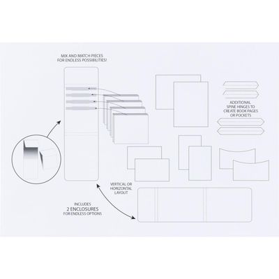 49 &amp; Market - Create An Album - Foundation Inserts - Assortment 1 - White - CAA32819